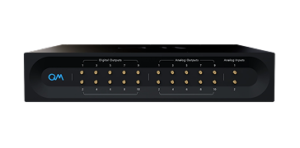 Analog and digital I/O module with digital outputs, analog outputs, and analog inputs.